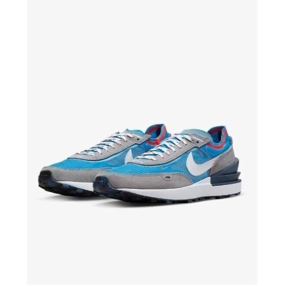 Nike Men Size 12.5 Waffle One SE Particle Grey/White- University Blue DX3736 001